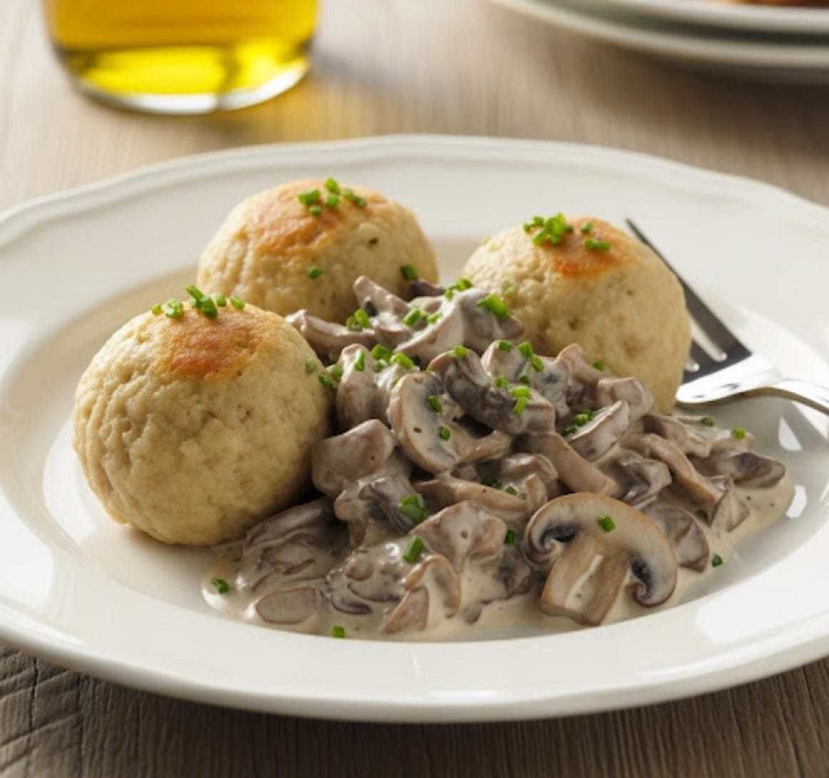 Rezept serviettenknödel in champignonrahm