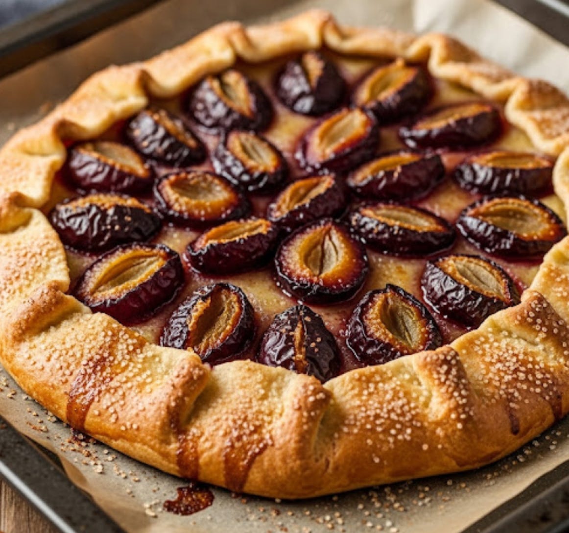 Zuckerfreier Zwetschgendatschi