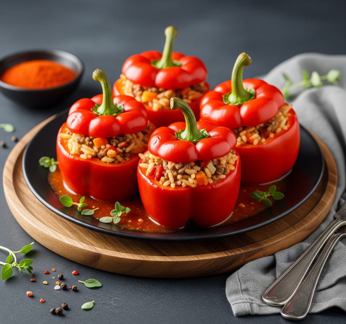 Rezept gefüllte Paprika