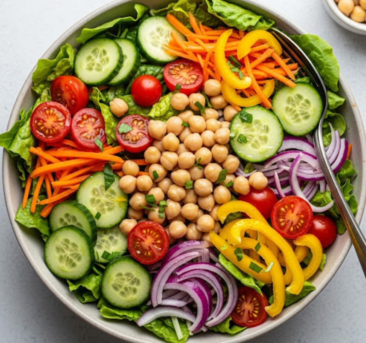 Rezept Salat mit Kichererbsen