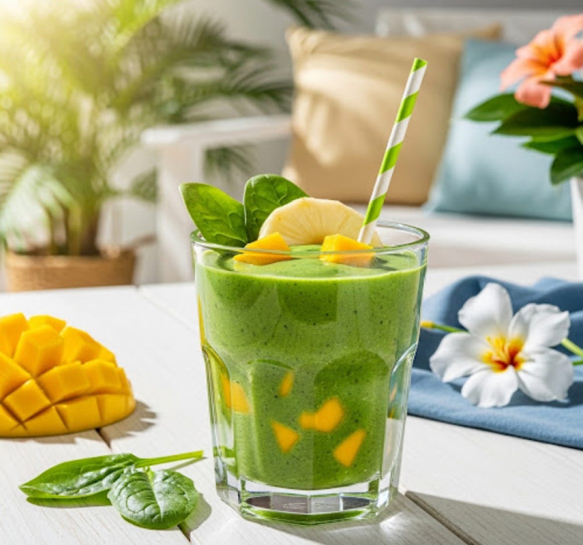 Tropischer grüner Smoothie