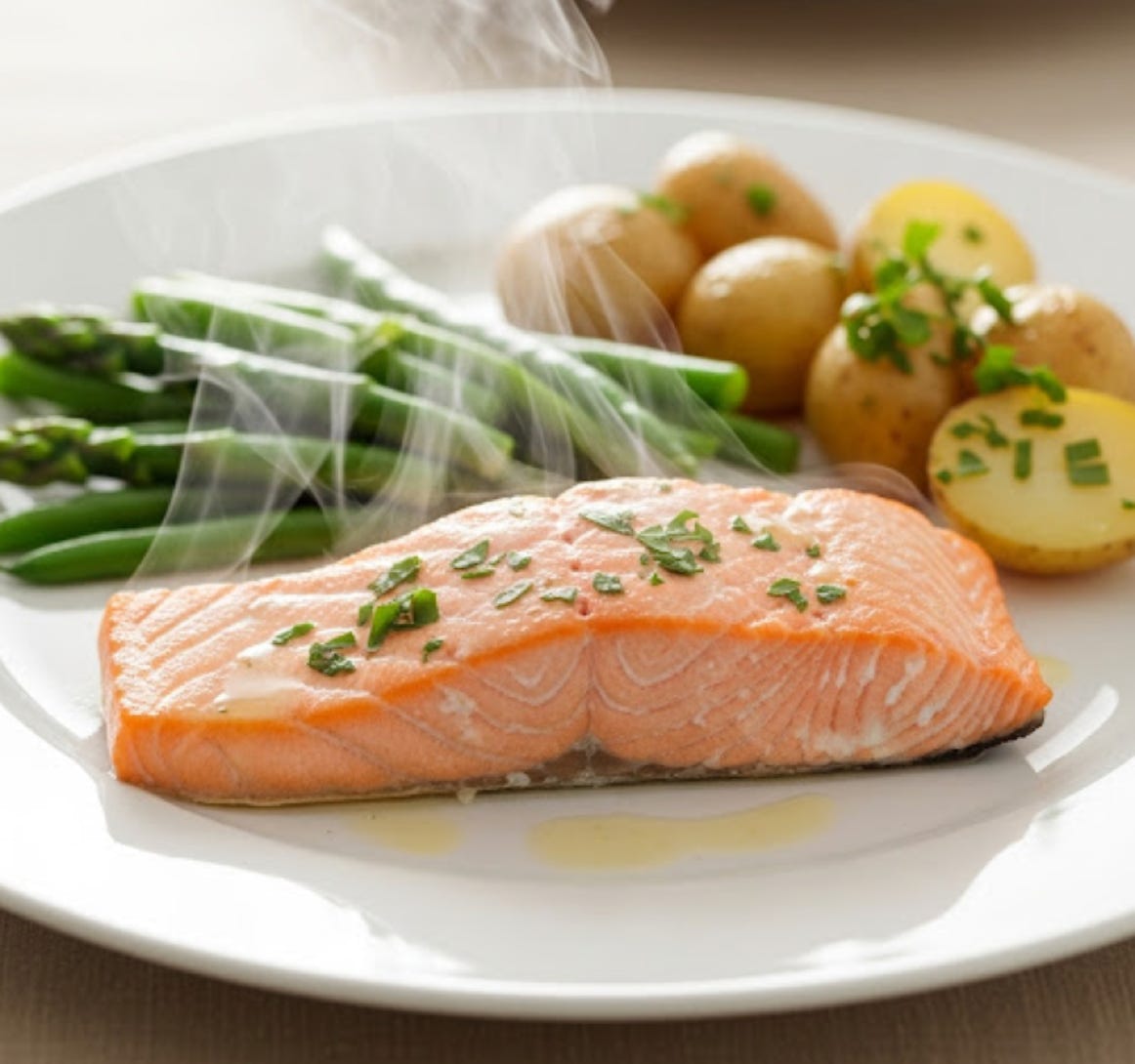 Rezept Lachs mit Spargel und Kartoffeln