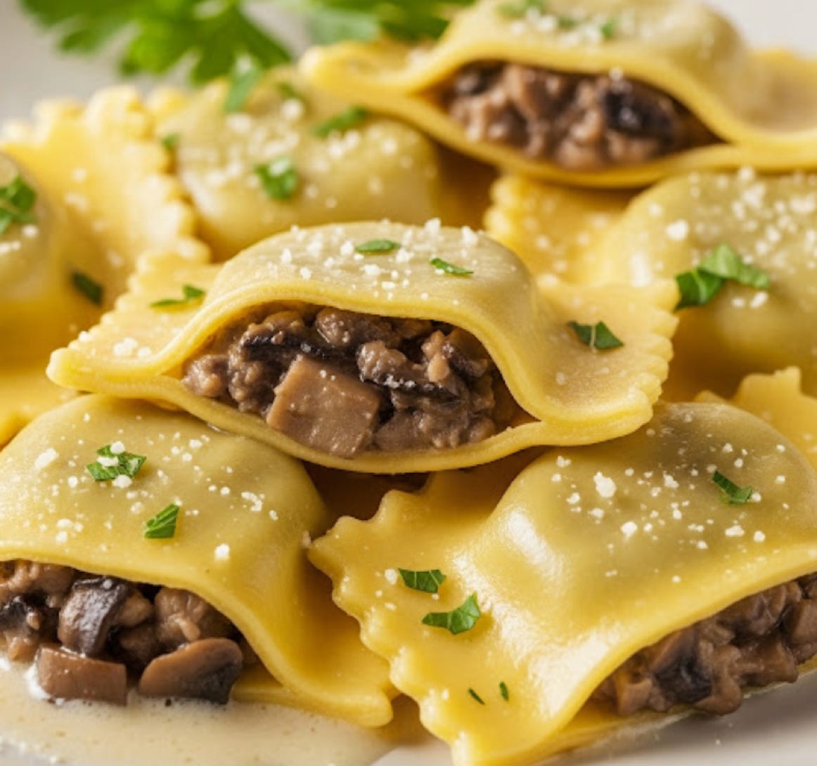 Rezept Ravioli mit Pilzfüllung