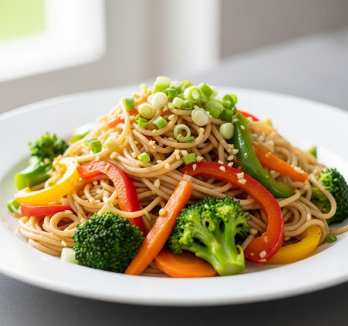 Rezept gebratene Nudeln