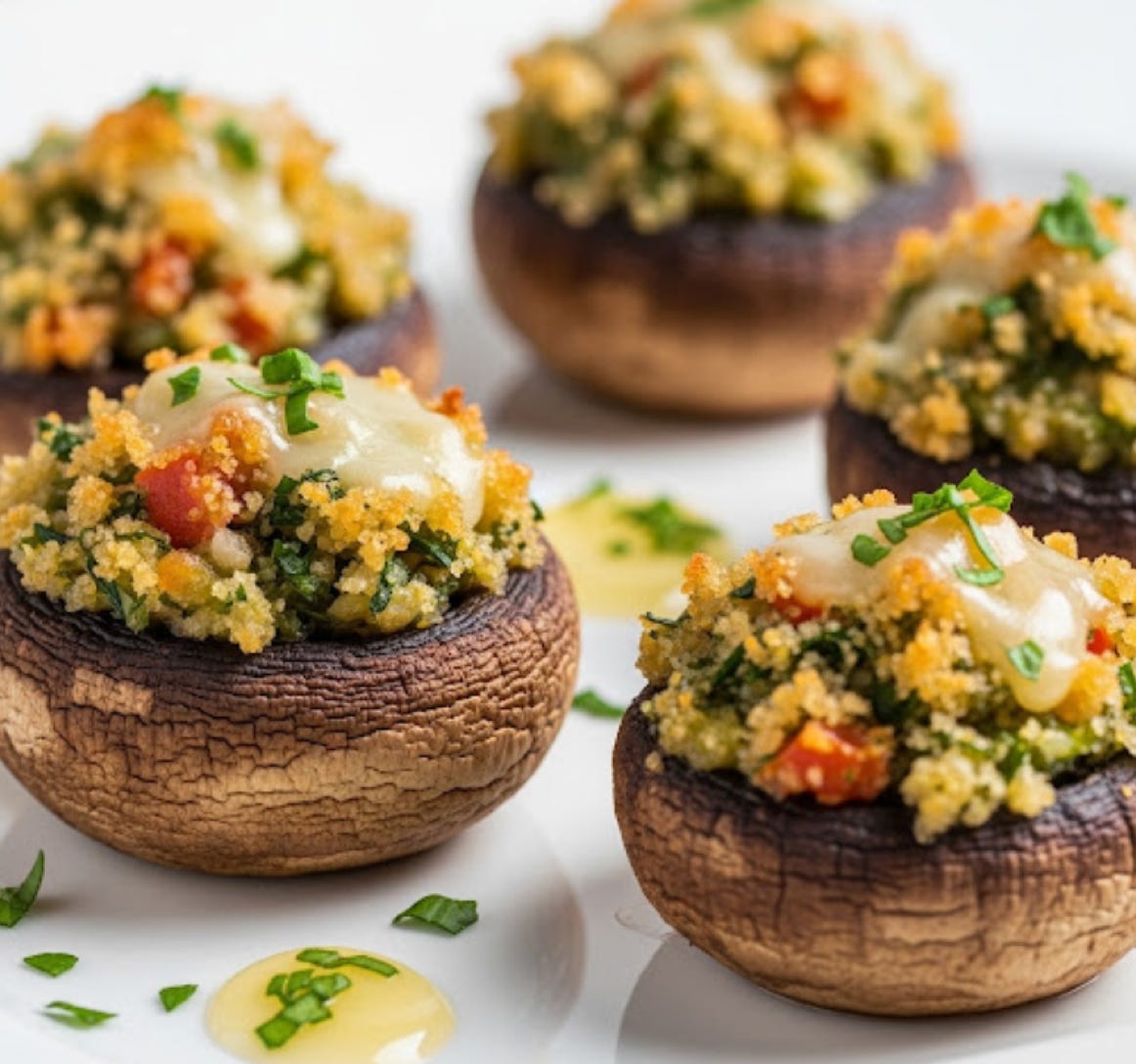 gefüllte Champignons